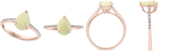 EFFY Collection EFFY&reg; Opal (1-1/6 ct. t.w.) & Diamond (1/8 ct. t.w.) Ring in 14k Rose Gold